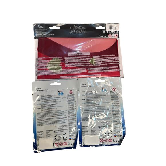 Valentine’s Day Balloon Set – Anagram AirLoonz Hearts & Bubble Balloons – 3 Pack - Picture 8 of 12